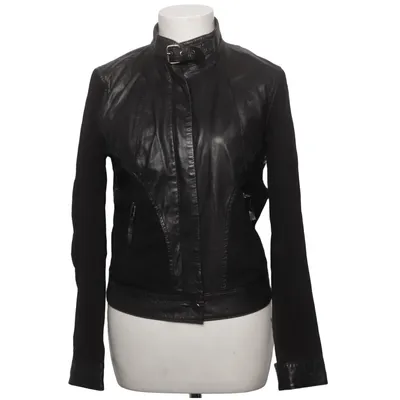 Leather jacket (Black) from Whiite Leather, Polyester