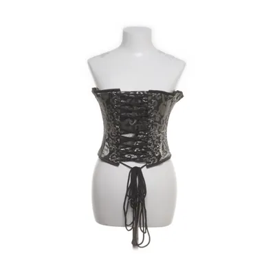 Korsett (Svart, Beige, Guldfärgad) Bomull