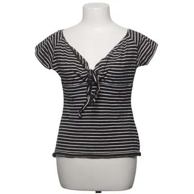 Top (Schwarz, Weiß) von Hell Bunny Baumwolle, Elasthan