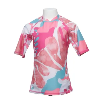 Swim shirt (Pink, White, Blue) from Reima Elastane, Polyester