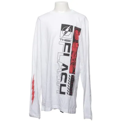 Lange mouwen shirt (Wit, Zwart, Rood) van Justice League Katoen