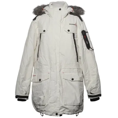 Parkas (Vit) från Tuxer Dun, Fjädrar, Polyamid, Polyester