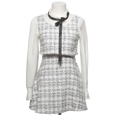 Dress (White, Black) from Adoore