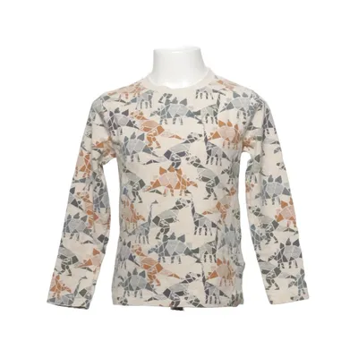 Long sleeve T-shirt (Beige, Multicolored) from Minymo Cotton, Elastane, Polyester
