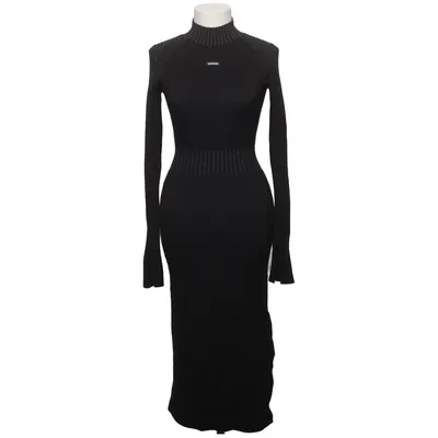 Jurk met col (Zwart) van WRSTBHVR Polyester, Viscose