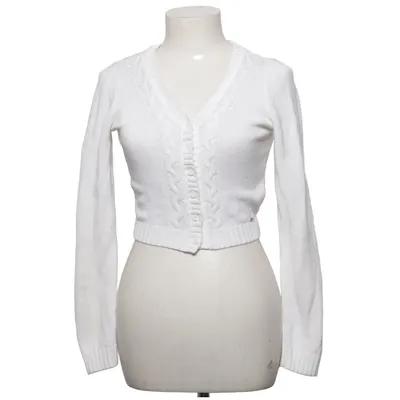 Cardigan (Blanc) de Hollister Acrylique, Coton