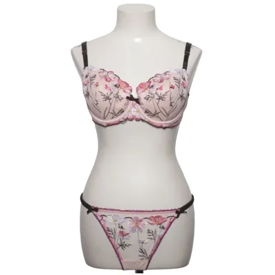 Ondergoed set (Roze, Zwart, Wit) van Victoria's Secret Elastaan, Polyamide, Polyester