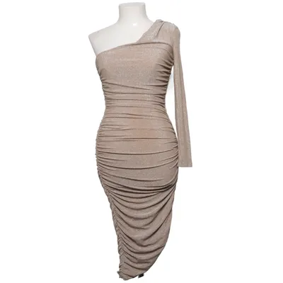 Cocktail dress (Beige) from Goddiva Elastane, Polyamide