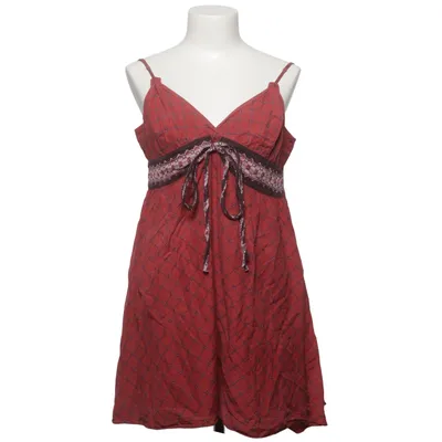 Jurk (Rood) van Studio M Katoen, Polyester, Zijde, Viscose
