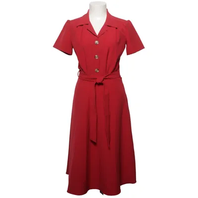 Skjortekjole (Rød) fra Pretty Retro Elastan, Polyester, Viscose