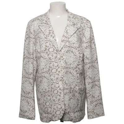 Blazer (Marron, Blanc) de Linea Tesini Élasthane, Polyamide, Polyester, Viscose