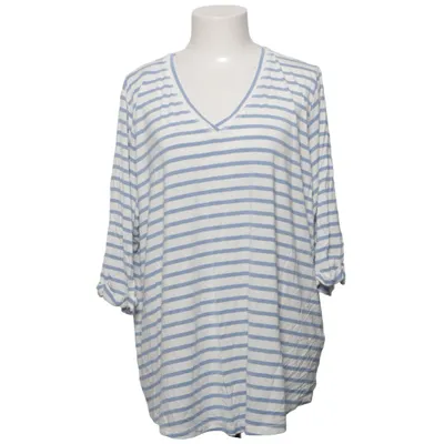 T-shirt (Blauw, Wit) van Simple Wish Elastaan, Viscose