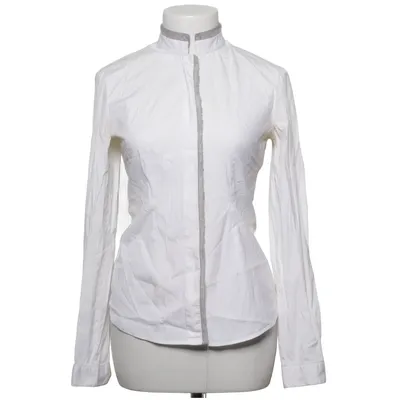 Blouse (Wit, Grijs) van Emanuel Berg Katoen, Elastaan, Polyamide