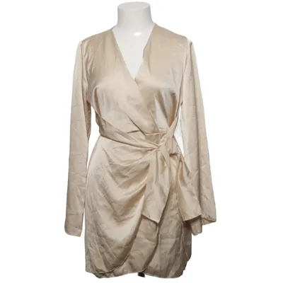 Wrap dress (Beige) from Femme Luxe