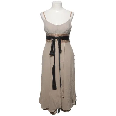 Cocktailkleid (Beige, Schwarz) von SAND Copenhagen Elasthan, Polyester, Seide