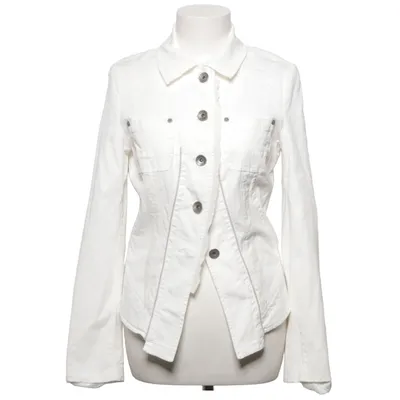 Denim jacket (White) from Blacky Dress Cotton, Elastane, Polyamide, Viscose