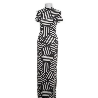 Maxi jurk (Zwart, Wit) van River Island