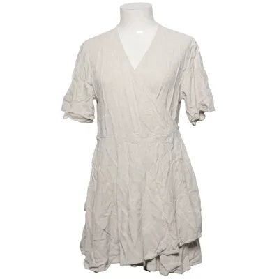 Wrap dress (Beige) from Weekday Linen, Viscose