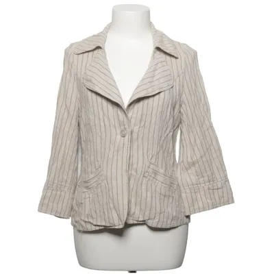 Blazer (Beige) van Uldahl Linnen, Viscose