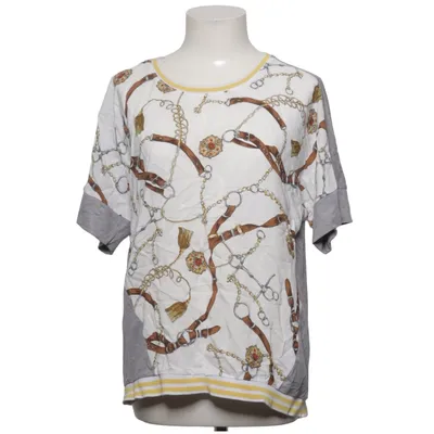 Top (Grijs, Wit, Geel, Bruin) van Brandtex Copenhagen Elastaan, Polyester, Viscose