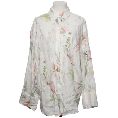 Shirt (Wit, Meerkleurig) van H&M Linnen