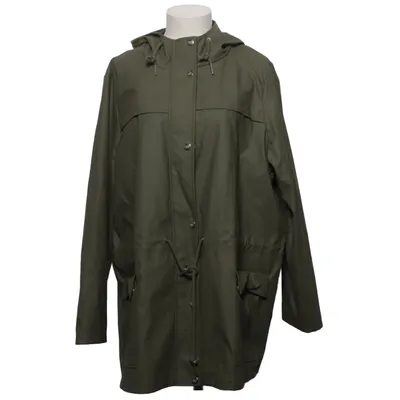 Raincoat (Green) from ONLY Carmakoma Polyester, Polyurethane