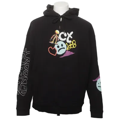 Sweat à capuche (Noir, Multicolore) de Crooked Tongues Coton