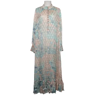 Robe longue (Bleu, Rose, Multicolore) de Gustav Soie, Viscose