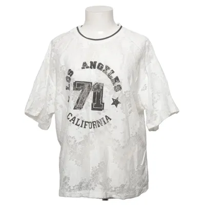 T-shirt (Vit, Svart) från Lululia Bomull, Polyamid