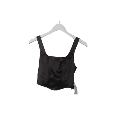 Crop top (Svart) från Miss Selfridge Elastan, Polyester