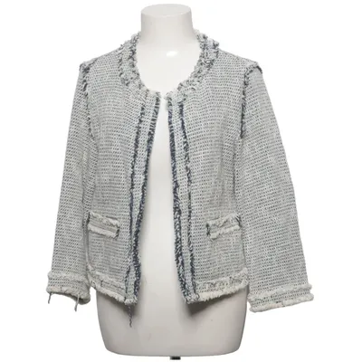 Blazer (Blau, Weiß, Mehrfarbig) von Zara Basic Baumwolle, Polyamid, Polyester, Viskose