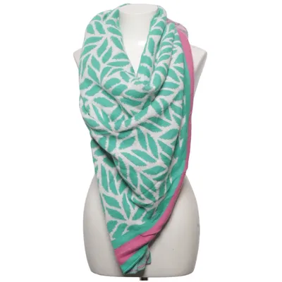Châle (Vert, Rose, Blanc) de Zwillingsherz Cachemire, Polyamide, Viscose, Laine