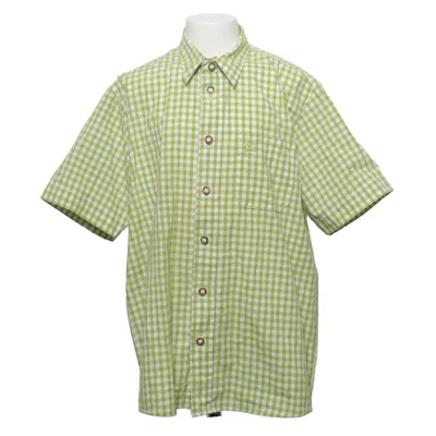 Chemise à manches courtes (Vert, Blanc) de Os Trachten Coton, Polyester