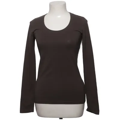 T-shirt à manches longues (Marron) de Broadway NYC Fashion Coton, Élasthane