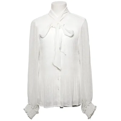 Pussy bow blouse (White) from Kriss Sweden Polyester