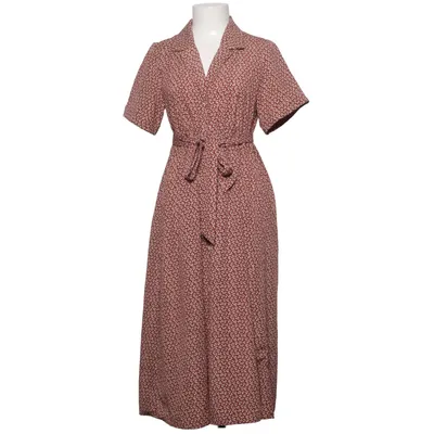 Skjortekjole (Rød, Hvid) fra One Way Polyester