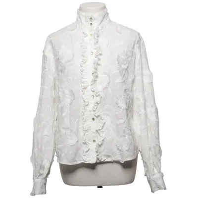 Blouse (Blanc) de Custommade Coton, Polyester
