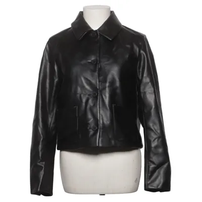 Jakke (Sort) fra Uniqlo Polyester, Polyurethan