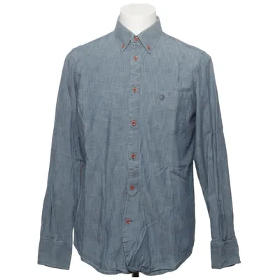 Overhemd (Blauw) van Plectrum by Ben Sherman Katoen
