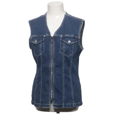 Spijker gilet (Blauw) van Sinclair by KappAhl Katoen, Elastaan