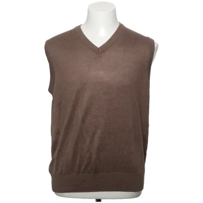 Pull sans manches (Marron) de Wool Acrylique, Laine