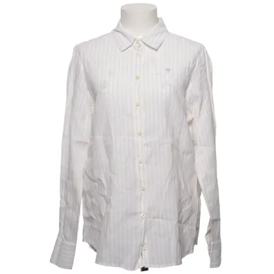 Shirt (Beige, White) from Morris Lady Linen