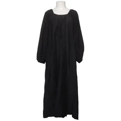 Robe longue (Noir) de Matteau Coton biologique, Soie