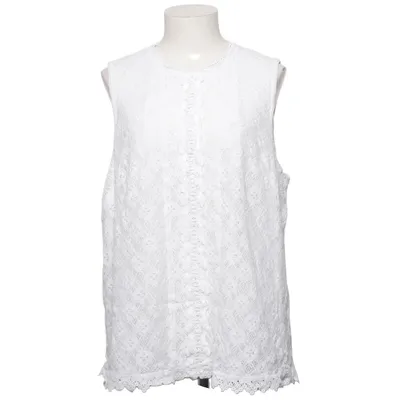 Top (White) from New Look Curves Cotton, Nylon, Polyester, Viscose