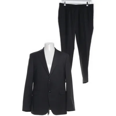 Kostym (Grå, Svart) från Oscar Jacobson Polyester, Ull, Elastan