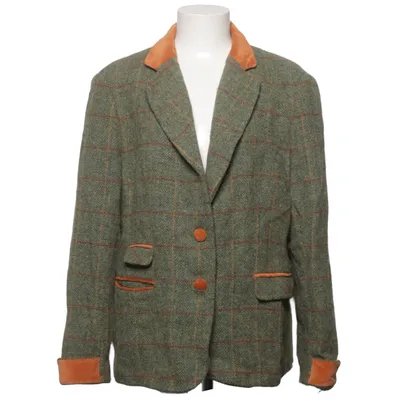 Blazer (Green, Orange) from Harris Tweed Acetate, Wool