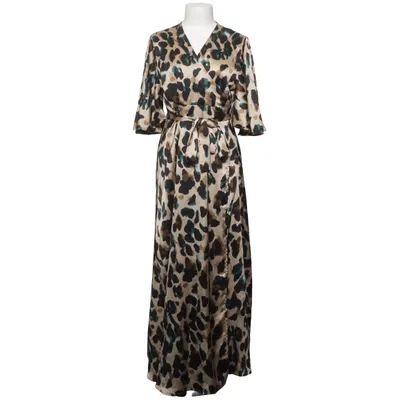 Maxikleid (Beige, Schwarz, Grün) von Queen Polyester