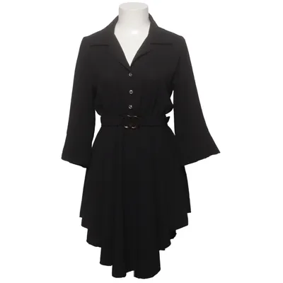 Shirt dress (Black) from Passion Polyester, Viscose