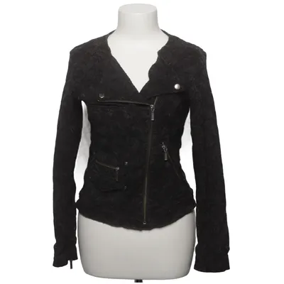 Bikerjacke (Schwarz) von Honey B Blue Baumwolle, Elasthan, Polyester