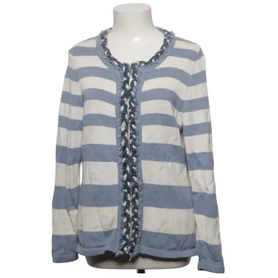 Cardigan (Blå, Hvid) fra Cosima Bomuld